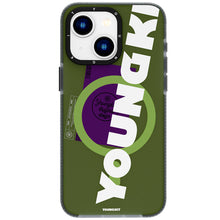 Apple iPhone 15 Kılıf M-safe Şarj Özellikli Youngkit Binfen Serisi Yazı Temalı Kapak