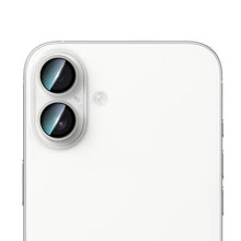 iPhone 16 Uyumlu CaseWorld Alloy Two-Color Serisi Lens Koruyucu Gümüş