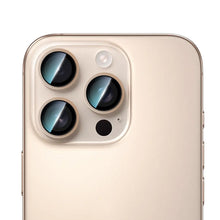 iPhone 16 Pro Uyumlu CaseWorld Alloy Two-Color Serisi Lens Koruyucu Gold