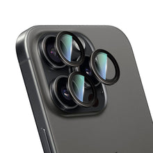 iPhone 16 Pro CaseWorld Karbon Fiber Serisi Anti Reflective Ultra Clear Kamera Lens Koruyucu Siyah