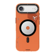 iPhone 17 Air Uyumlu Kılıf M-safe Şarj Özellikli Disk Desenli Youngkit Disc Battle Kapak Turuncu