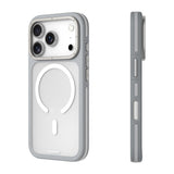 iPhone 17 Pro Max Uyumlu Kılıf M-safe Şarj Özellikli Youngkit Rock Sand Serisi Kapak Gri