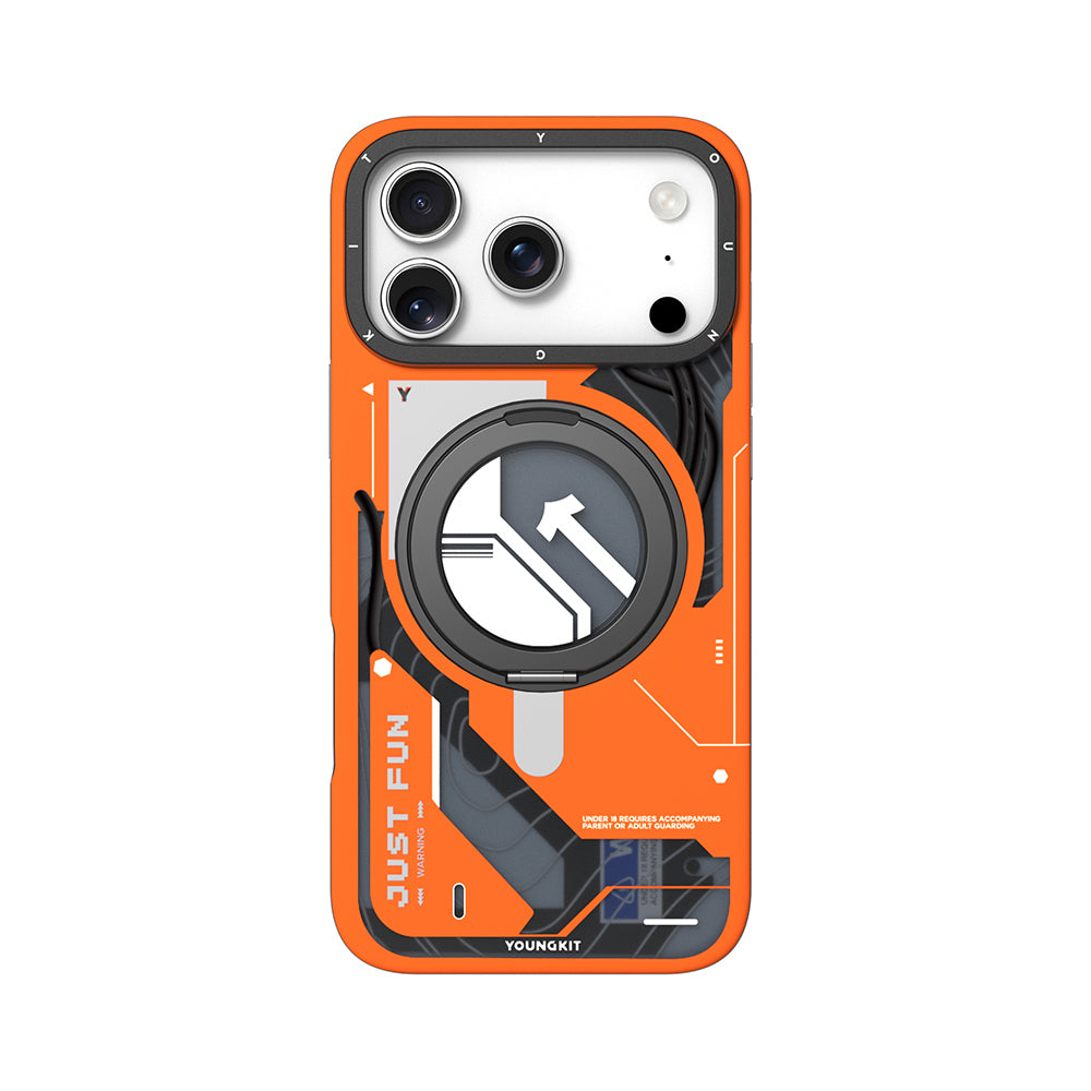 iPhone 17 Pro Max Uyumlu Kılıf M-safe Şarj Özellikli Youngkit Starship Serisi