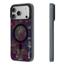 iPhone 18 Pro Uyumlu Kılıf M-Safe Şarj Özellikli Youngkit Camouflage Sykell Serisi Kapak - Bordo