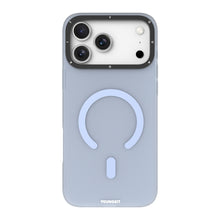 iPhone 18 Pro Uyumlu Kılıf M-safe Şarj Özellikli Youngkit Hidden Sand Serisi Kapak - Mavi