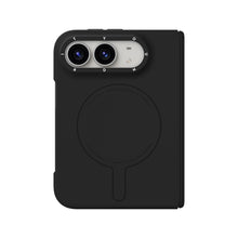 iPhone Duo Uyumlu Kılıf M-Safe Şarj Özellikli Youngkit Morandi Serisi Kapak Siyah