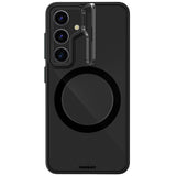 Galaxy S24 Plus Kılıf M-safe Şarj Özellikli Sararma Önleyici Youngkit Crystal Grid Kapak