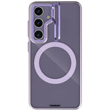 Galaxy S24 Plus Kılıf M-safe Şarj Özellikli Sararma Önleyici Youngkit Crystal Grid Kapak