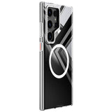 Galaxy S24 Ultra Kılıf M-safe Şarj Özellikli Sararmaya Karşı Dayanıklı Youngkit Clear Crystal Serisi Kapak
