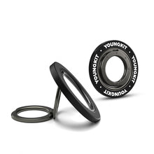 Youngkit Parmak Ring Stand Magnetik 360 Derece Dönebilen Double Ring Serisi Siyah