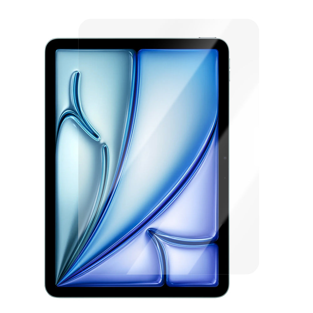 iPad Air 11 2024 Uyumlu CaseWorld Steel Shield Serisi Temperli Cam Ekran Koruyucu Kurulum Kitli