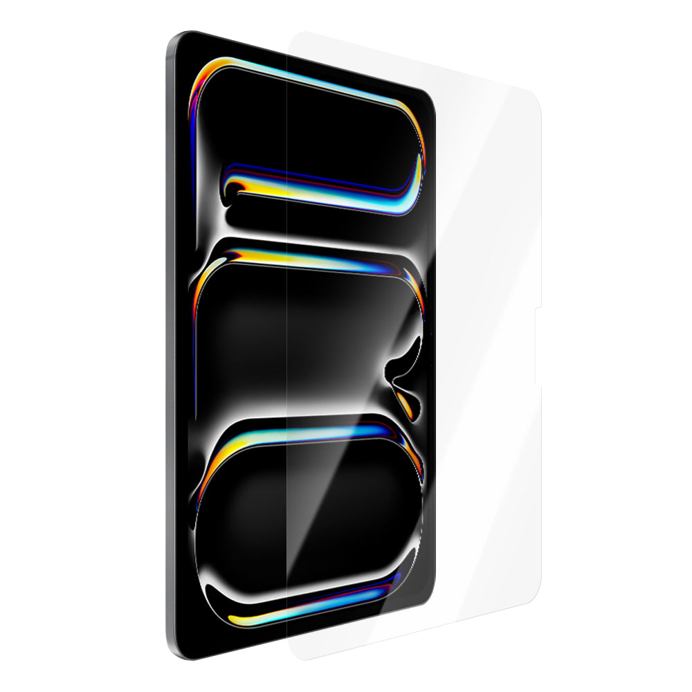 iPad Pro 11 2024 Uyumlu CaseWorld Steel Shield Serisi Temperli Cam Ekran Koruyucu Kurulum Kitli