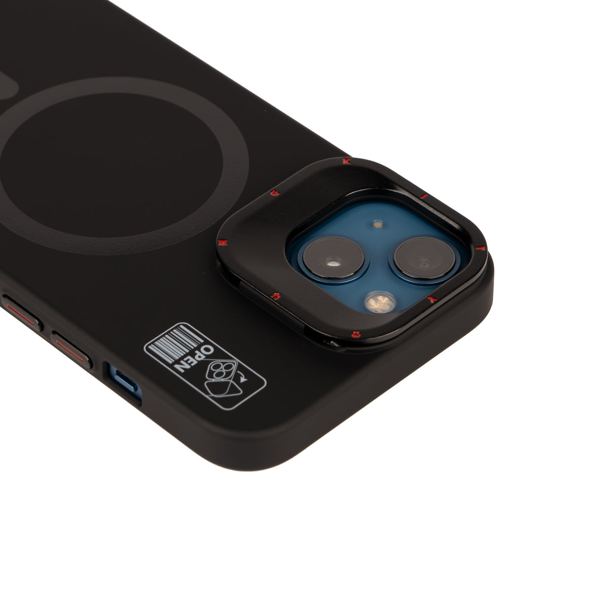 Apple iPhone 13 Kılıf M-safe Şarj Özellikli Standlı YoungKit Hermit Bracket Serisi Kapak