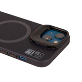 Apple iPhone 13 Kılıf M-safe Şarj Özellikli Standlı YoungKit Hermit Bracket Serisi Kapak