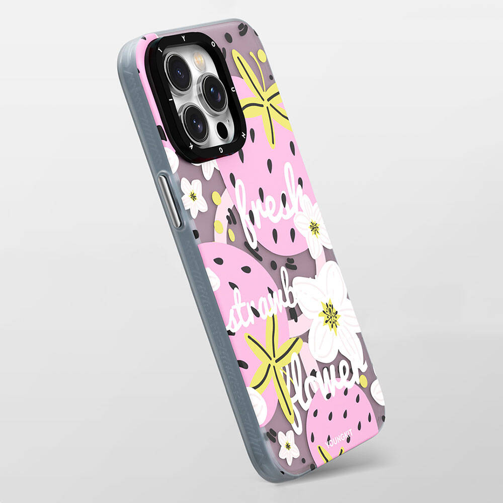 Apple iPhone 13 Kılıf M-safe Şarj Özellikli Yaz Meyvesi Desenli Youngkit Fruity Flavour Serisi Kapak
