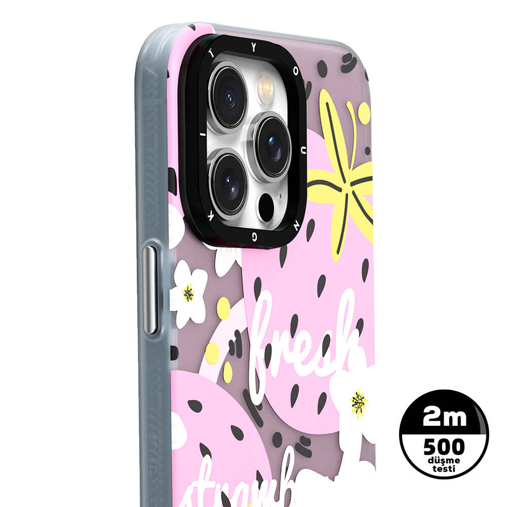 Apple iPhone 13 Kılıf M-safe Şarj Özellikli Yaz Meyvesi Desenli Youngkit Fruity Flavour Serisi Kapak