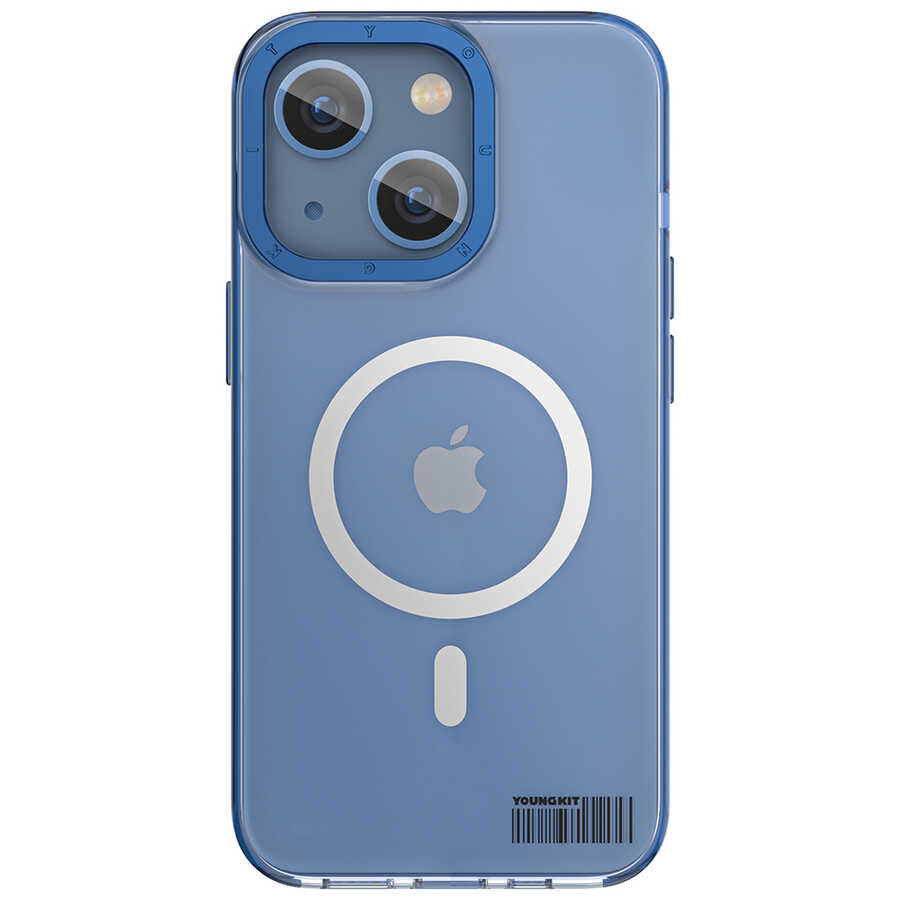 Apple iPhone 13 Kılıf M-safe Şarj Özellikli Youngkit Coloured Glaze Serisi Kapak