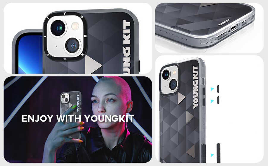 Apple iPhone 13 Kılıf YoungKit Klasik Serisi Kapak
