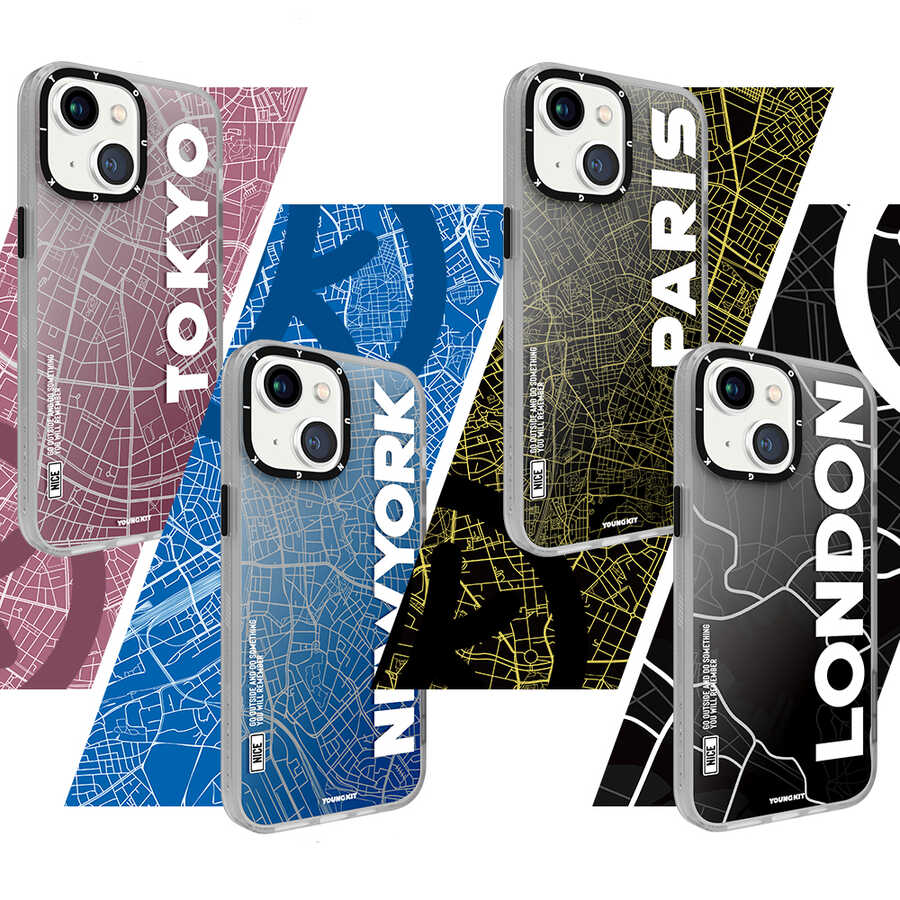 Apple iPhone 13 Kılıf YoungKit World Trip Serisi Kapak