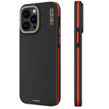 iPhone 13 Pro Uyumlu Kılıf M-safe Şarj Özellikli YoungKit 600D Kevlar Kapak Kırmızı