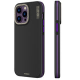 iPhone 13 Pro Uyumlu Kılıf M-safe Şarj Özellikli YoungKit 600D Kevlar Kapak Derin Mor