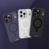 Apple iPhone 13 Pro Kılıf M-safe Şarj Özellikli Standlı YoungKit Hermit Bracket Serisi Kapak