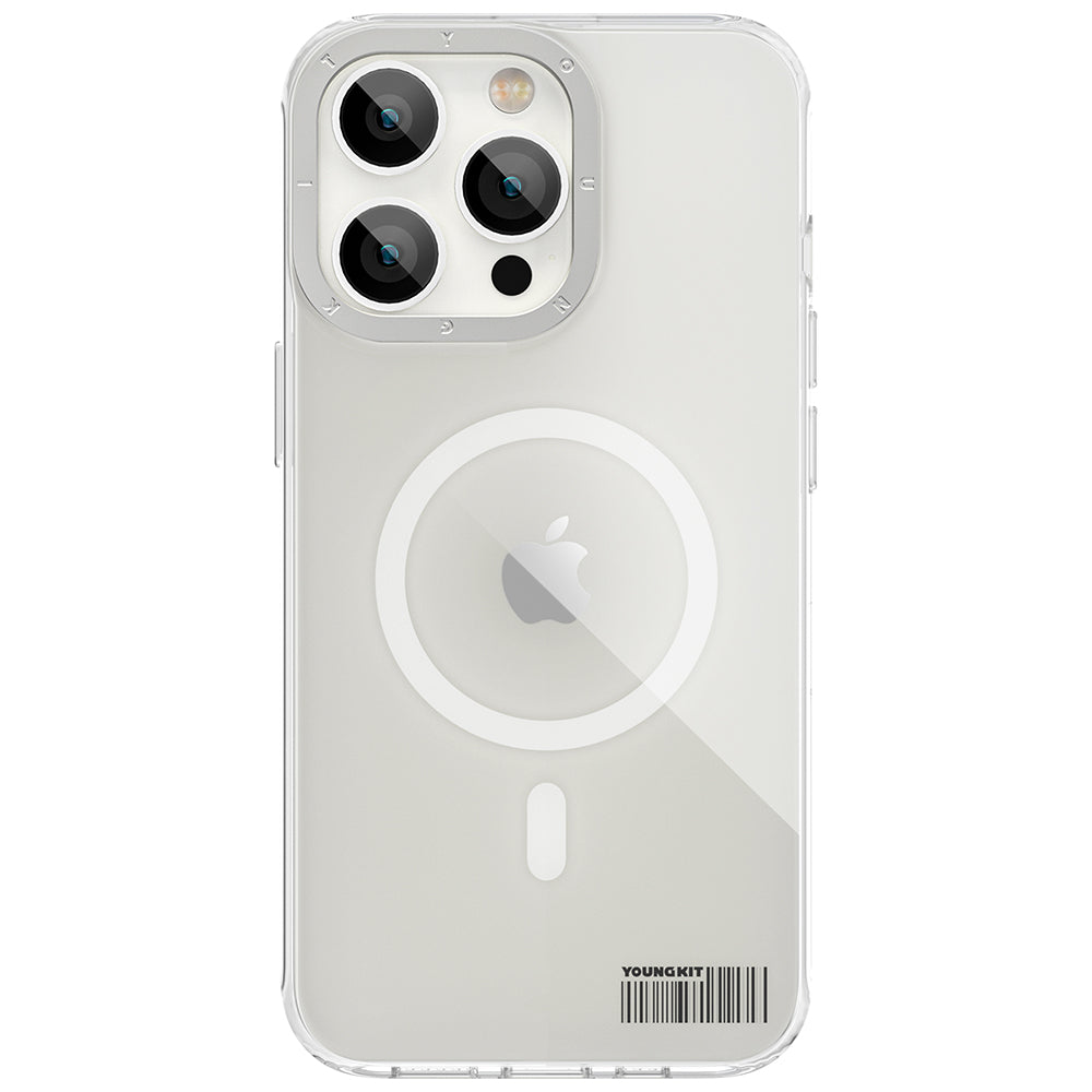 Apple iPhone 13 Pro Kılıf M-safe Şarj Özellikli Youngkit Coloured Glaze Serisi Kapak