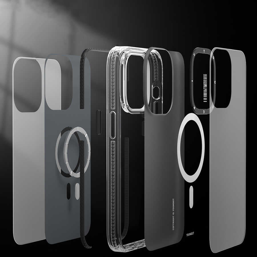 Apple iPhone 13 Pro Kılıf M-safe Şarj Özellikli YoungKit Exquisite Serisi Kapak