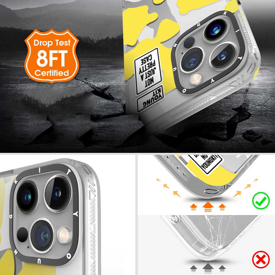 Apple iPhone 13 Pro Kılıf YoungKit Kamuflaj Serisi Kapak
