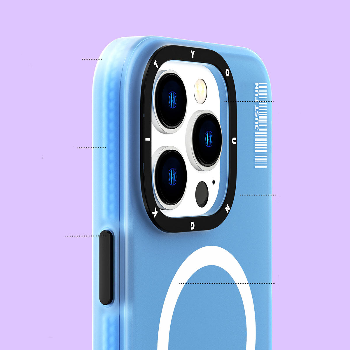 Apple iPhone 13 Pro Max Kılıf M-safe Şarj Özellikli Youngkit Colored Sand Serisi Kapak