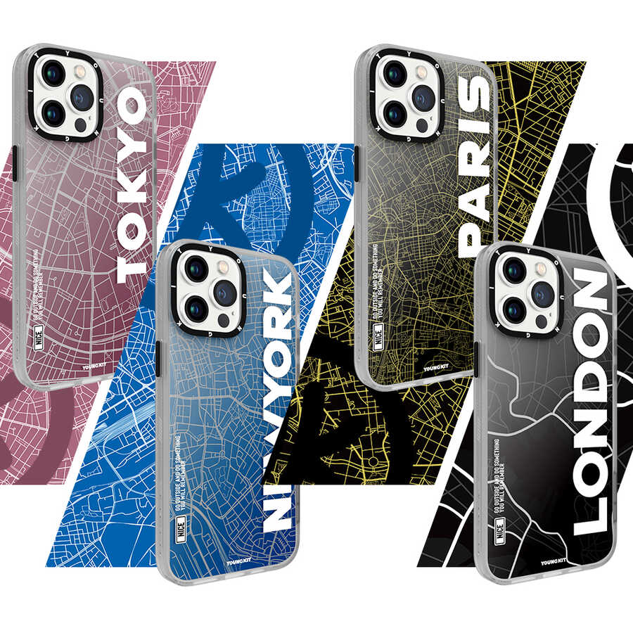 Apple iPhone 13 Pro Max Kılıf YoungKit World Trip Serisi Kapak