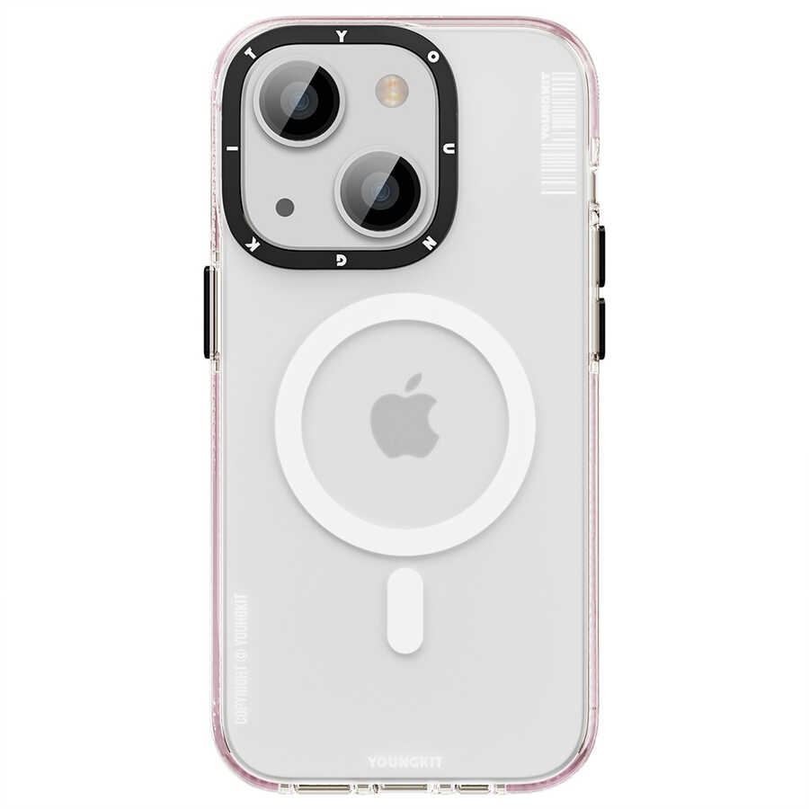 Apple iPhone 14 Kılıf M-safe Şarj Özellikli Youngkit Jane Sand Serisi Kapak