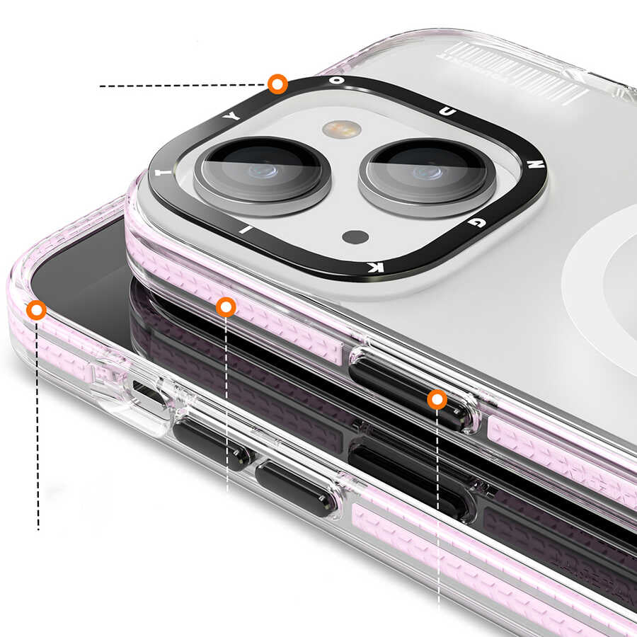 Apple iPhone 14 Kılıf M-safe Şarj Özellikli Youngkit Jane Sand Serisi Kapak