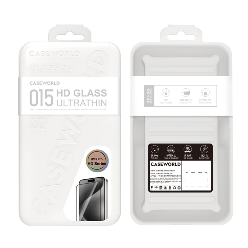 iPhone 14 Pro CaseWorld Ultra-Thin Serisi 0.15mm HD Cam Ekran Koruyucu Şeffaf