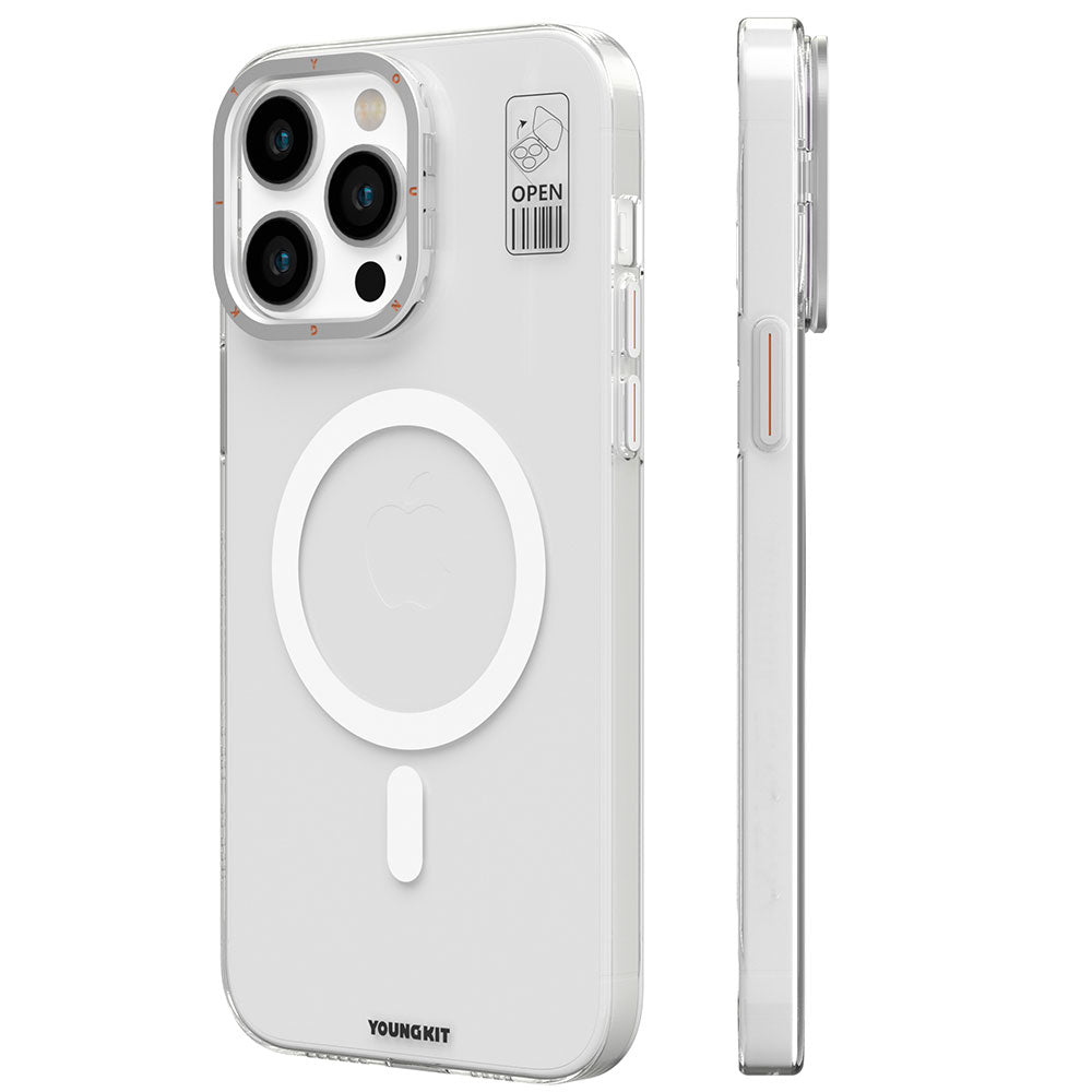 Apple iPhone 14 Pro Kılıf M-safe Şarj Özellikli Standlı YoungKit Hermit Bracket Serisi Kapak