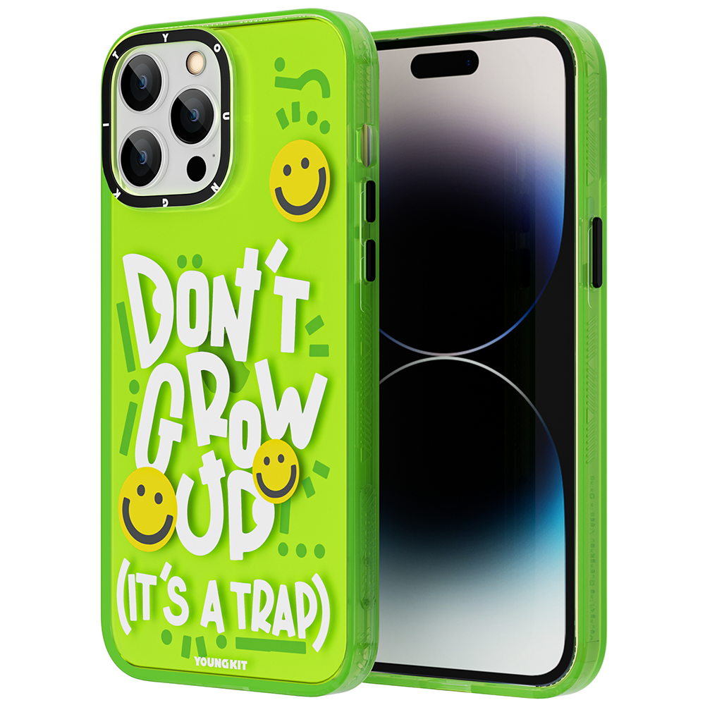 Apple iPhone 14 Pro Kılıf Mutlu Mod Figürlü YoungKit Happy Mood Serisi Kapak