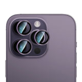 iPhone 14 Pro Max CaseWorld Alloy Serisi Oleofobik Anti Reflective Kamera Lens Koruyucu Mor