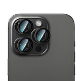 iPhone 14 Pro Max CaseWorld Alloy Serisi Oleofobik Anti Reflective Kamera Lens Koruyucu Siyah