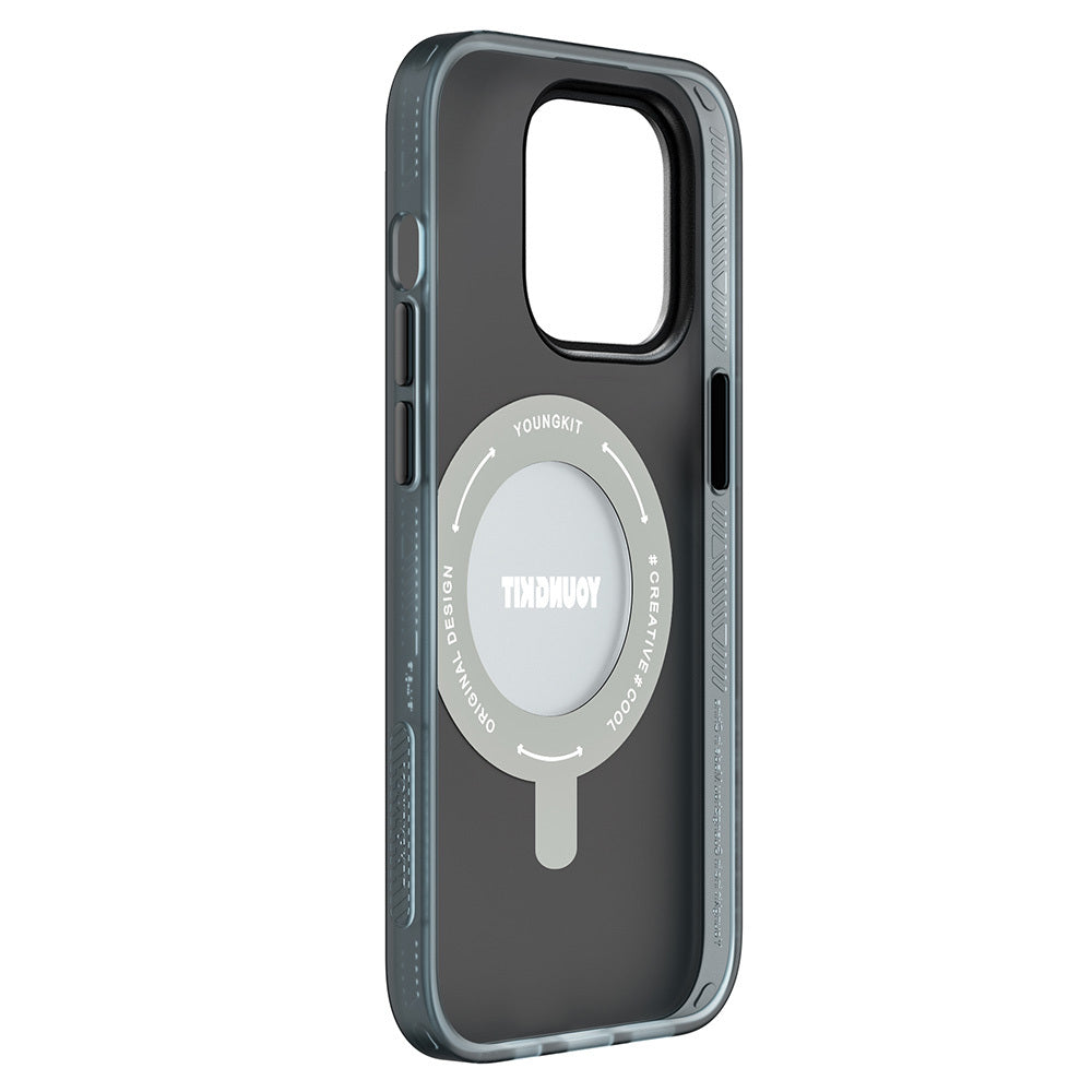 Apple iPhone 14 Pro Max Kılıf M-safe Şarj Özellikli Youngkit 360° Standlı Technology Serisi Kapak