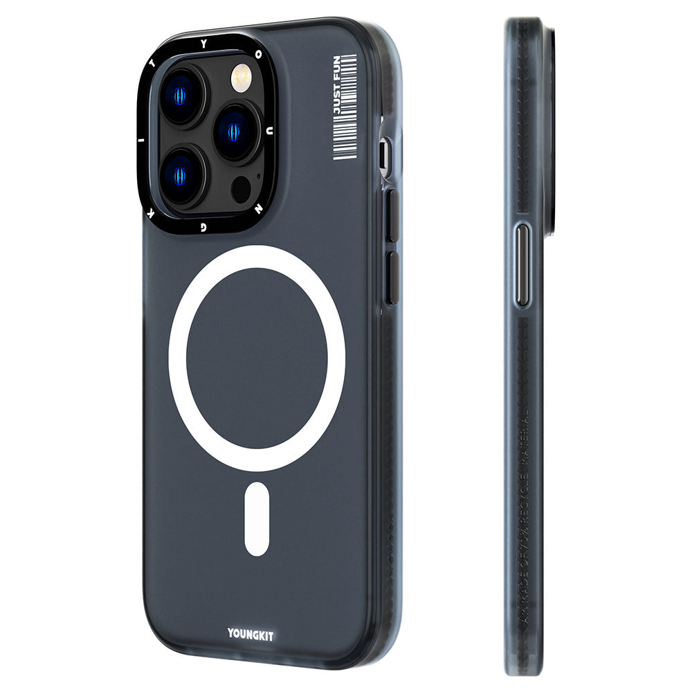 Apple iPhone 14 Pro Max Kılıf M-safe Şarj Özellikli Youngkit Colored Sand Serisi Kapak