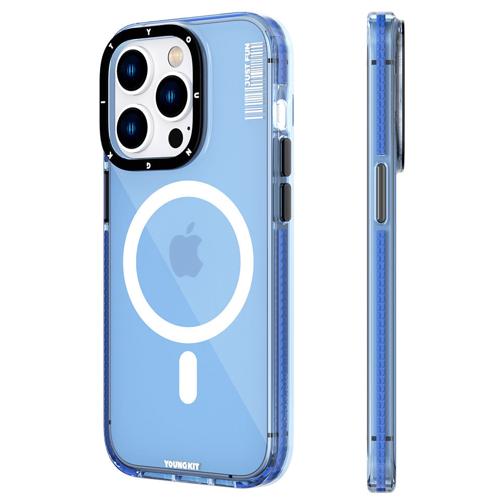 Apple iPhone 14 Pro Max Kılıf M-safe Şarj Özellikli YoungKit Crystal Color Serisi Kapak