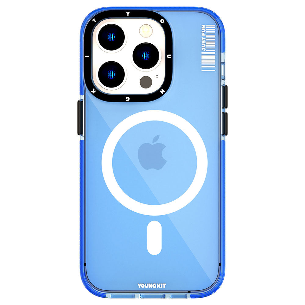 Apple iPhone 14 Pro Max Kılıf M-safe Şarj Özellikli YoungKit Crystal Color Serisi Kapak