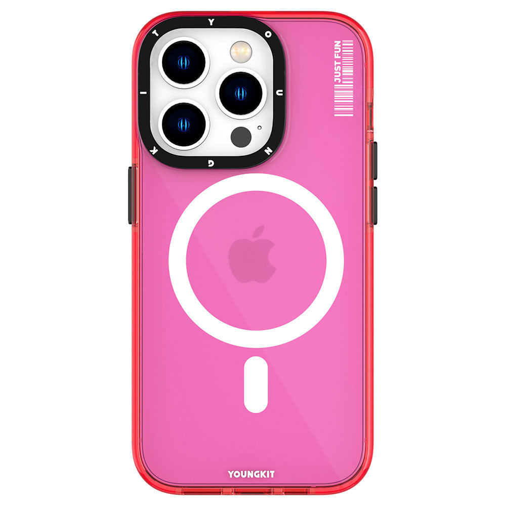 Apple iPhone 14 Pro Max Kılıf M-safe Şarj Özellikli YoungKit Crystal Color Serisi Kapak