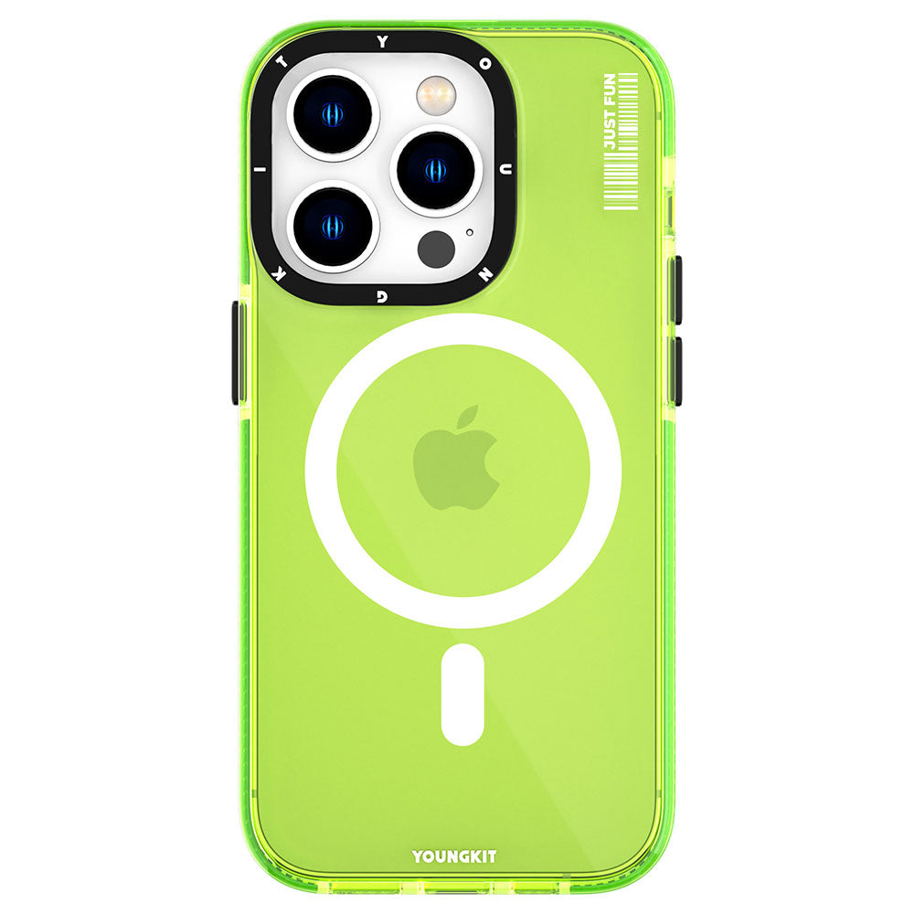 Apple iPhone 14 Pro Max Kılıf M-safe Şarj Özellikli YoungKit Crystal Color Serisi Kapak
