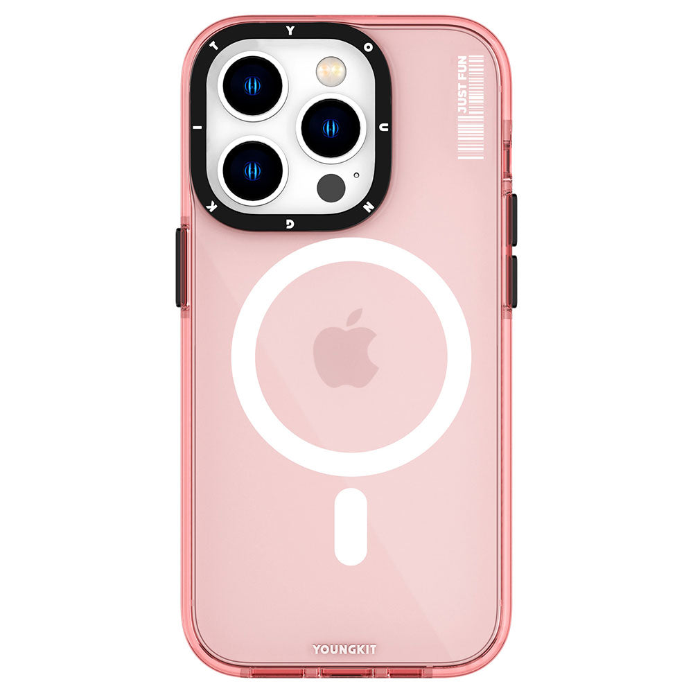 Apple iPhone 14 Pro Max Kılıf M-safe Şarj Özellikli YoungKit Crystal Color Serisi Kapak