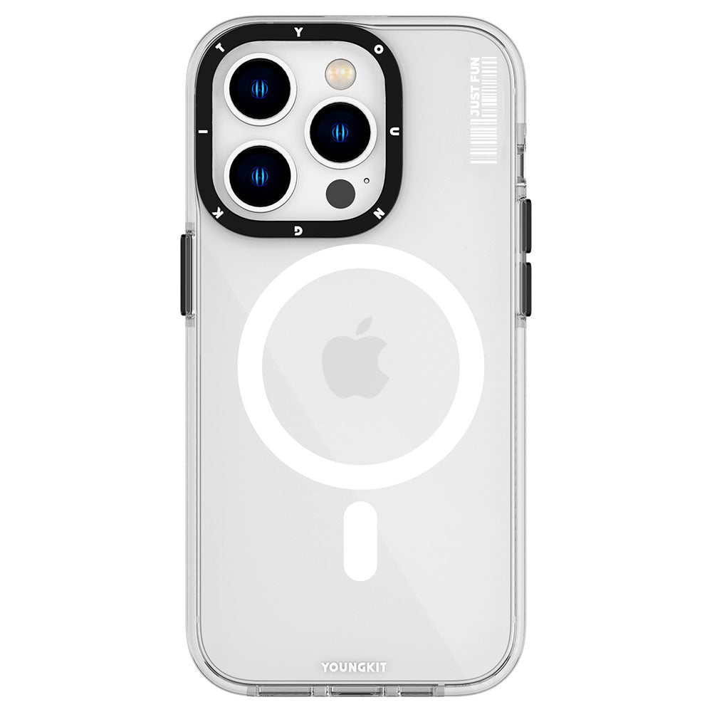 Apple iPhone 14 Pro Max Kılıf M-safe Şarj Özellikli YoungKit Crystal Color Serisi Kapak