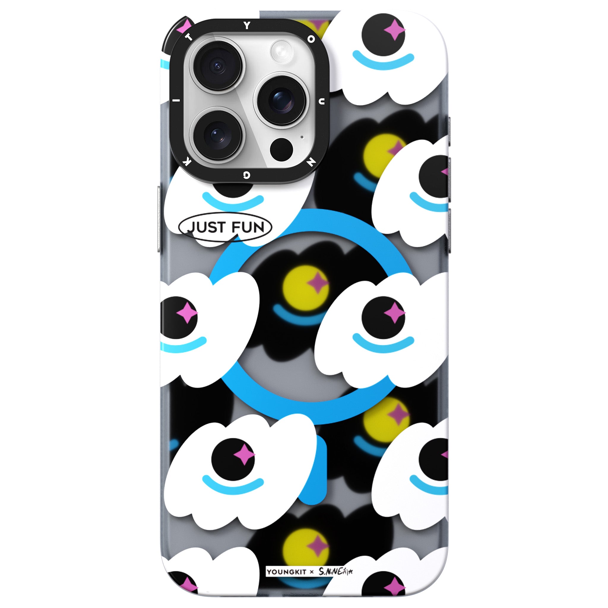 Apple iPhone 14 Pro Max Kılıf M-safe Şarj Özellikli Youngkit Happy View Serisi Kapak