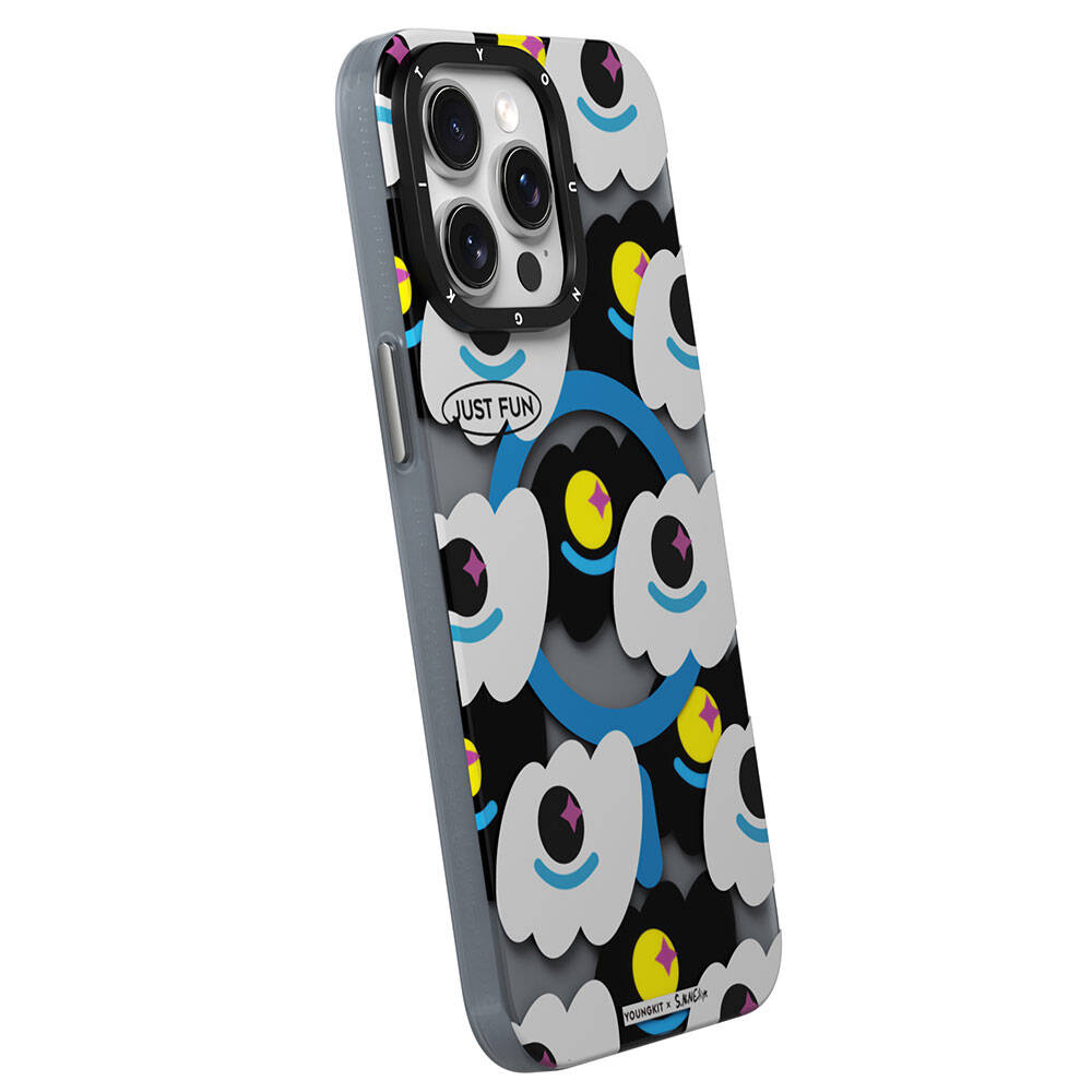 Apple iPhone 14 Pro Max Kılıf M-safe Şarj Özellikli Youngkit Happy View Serisi Kapak