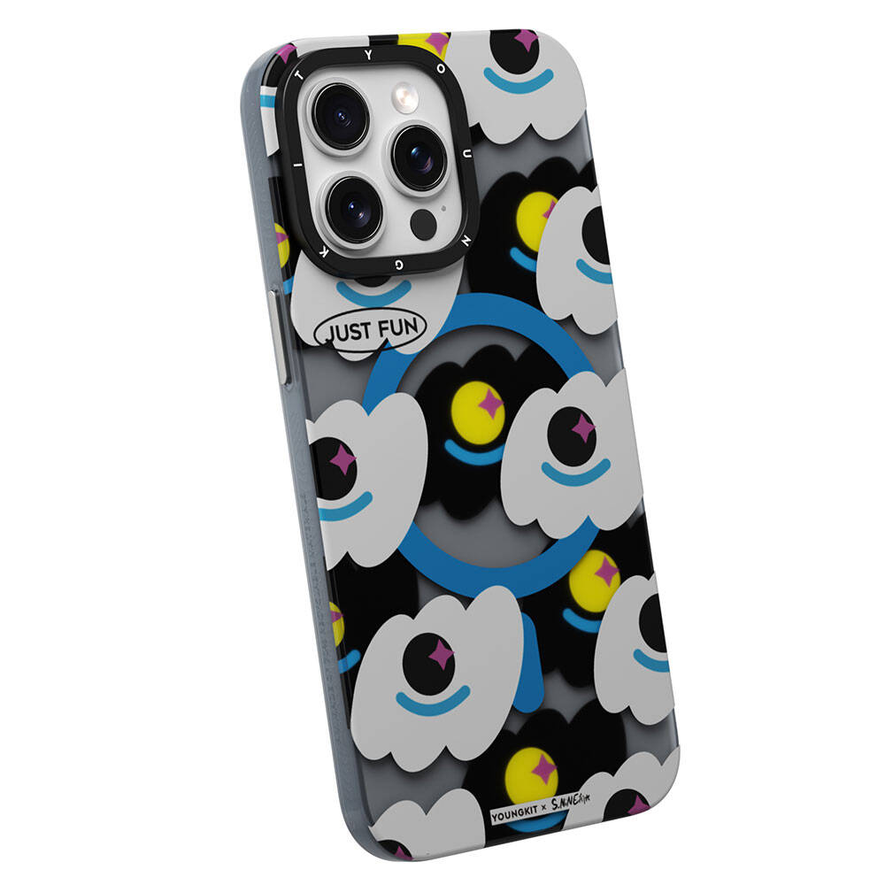 Apple iPhone 14 Pro Max Kılıf M-safe Şarj Özellikli Youngkit Happy View Serisi Kapak