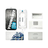 Apple iPhone 14 Pro Max Youngkit Antistatik Ve Antidust Kolay Uygulama Aparatlı Cam Ekran Koruyucu